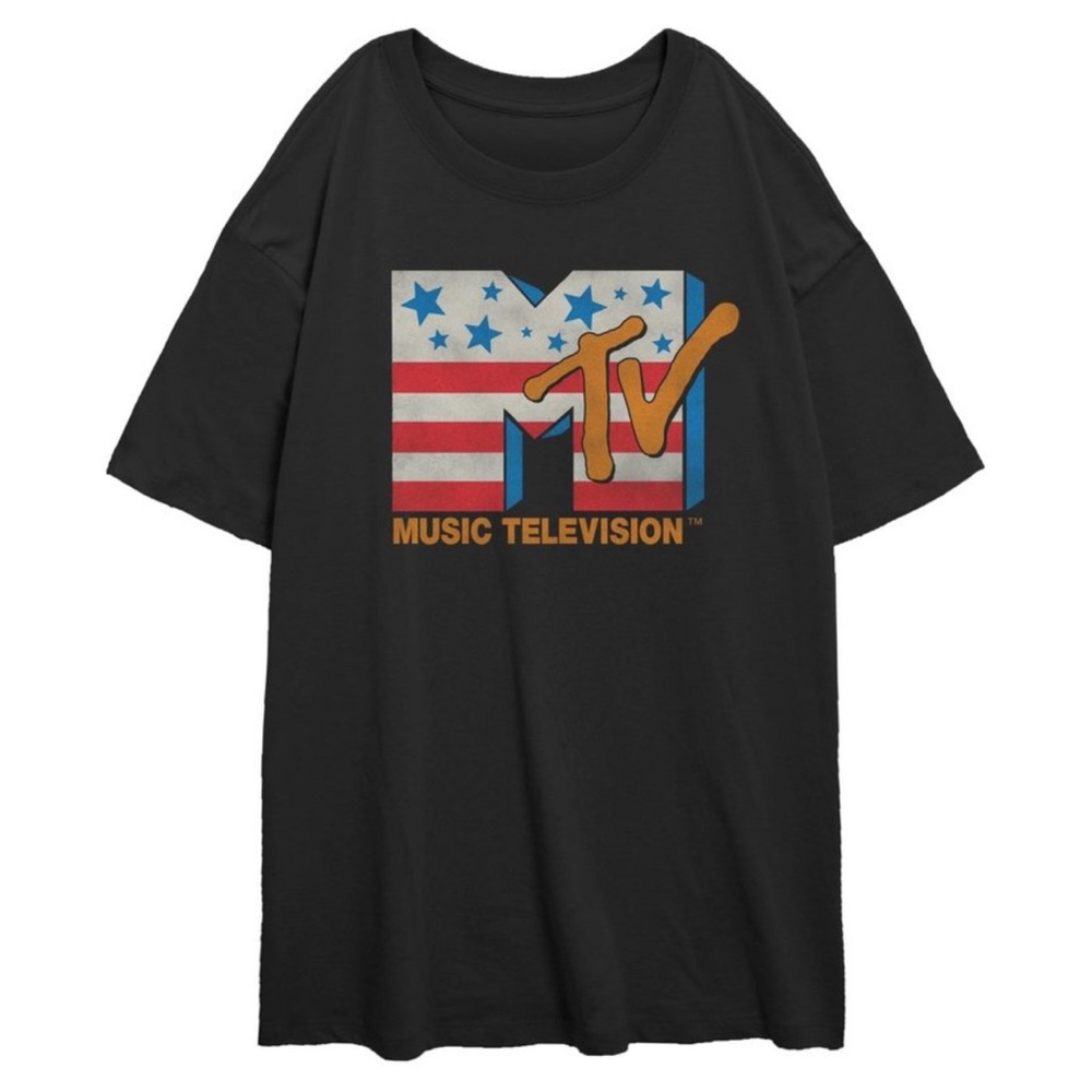 Juniors MTV Black Tee 2XL